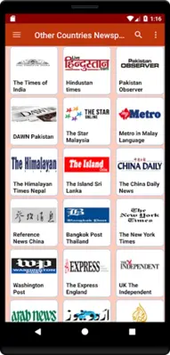 Newspapers World android App screenshot 4