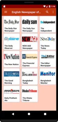 Newspapers World android App screenshot 7